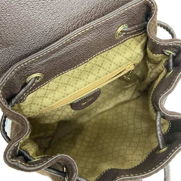 Gucci Bamboo Leather Rucksack Backpack Black - Picture 6 of 6